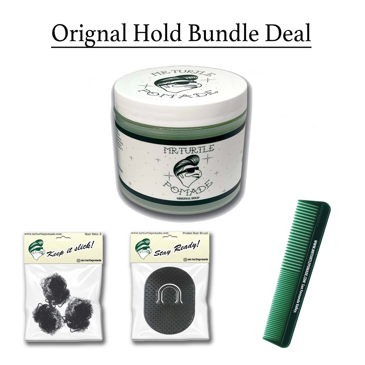 Pomade, 3 Pck hair nets  , Pocket comb
